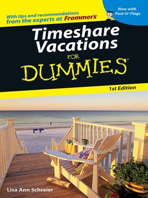 cover image of Timeshare Vacations For Dummies